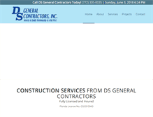Tablet Screenshot of dsgeneralcontractors.com